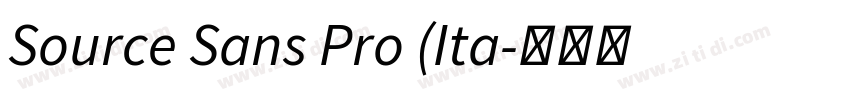 Source Sans Pro (Ita字体转换